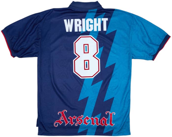 1995-96 Arsenal Away Shirt Wright #8 - 8/10 - (XL)