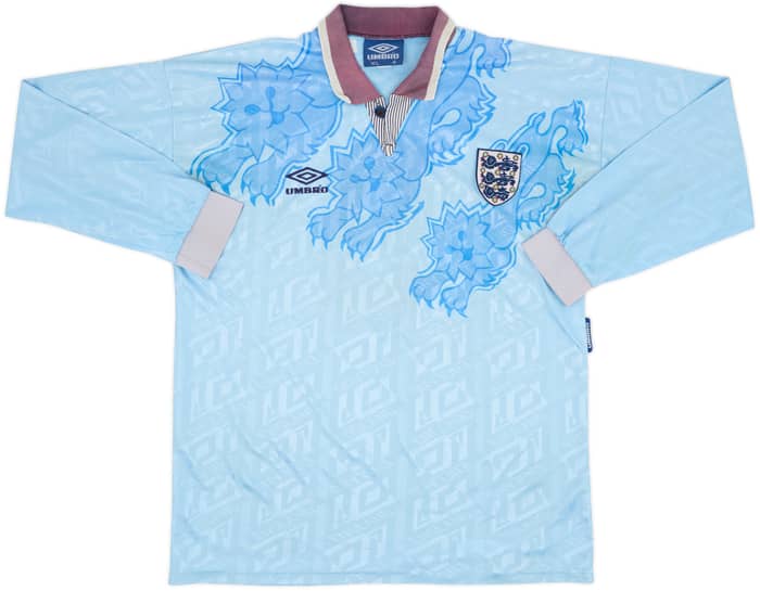 1992-93 England Third L/S Shirt #9 - 4/10 - (XL)