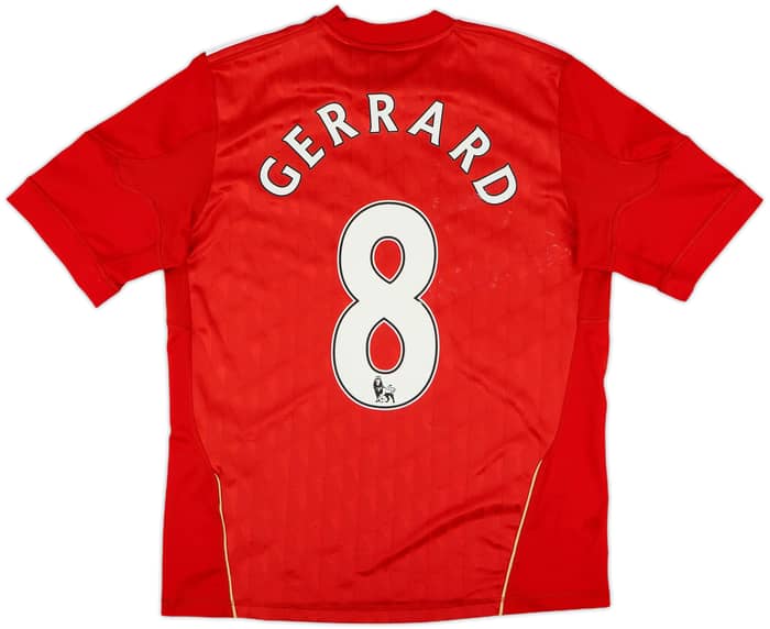 2010-12 Liverpool Home Shirt Gerrard #8 - 7/10 - (L.Boys)
