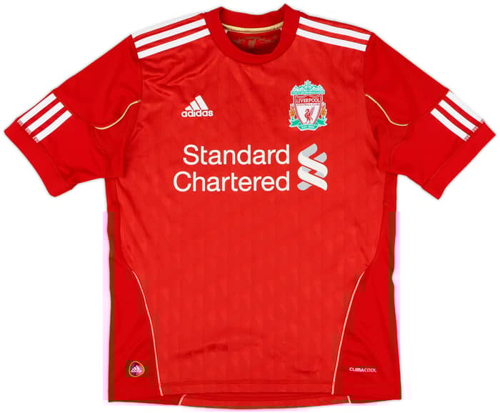 2010-12 Liverpool Home Shirt Gerrard #8 - 7/10 - (L.Boys)