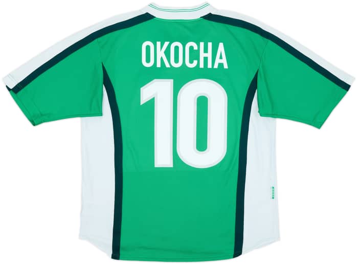1998-00 Nigeria Home Shirt Okocha #10 - 9/10 - (L)
