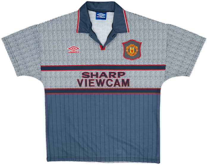 1995-96 Manchester United Away Shirt Cantona #7 - 8/10 - (L)