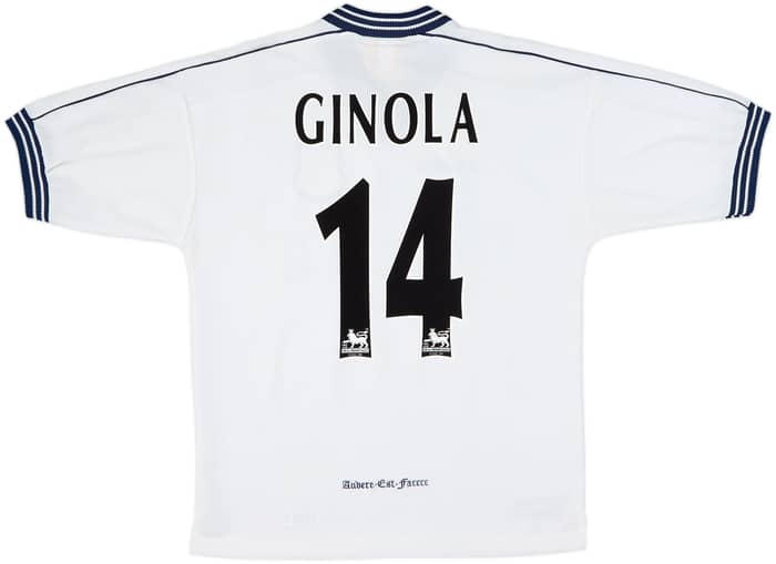1997-99 Tottenham Home Shirt Ginola #14 - 8/10 - (M)
