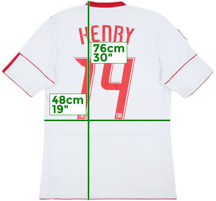 2010 New York Red Bulls Home Shirt Henry #14 - 6/10 - (M)