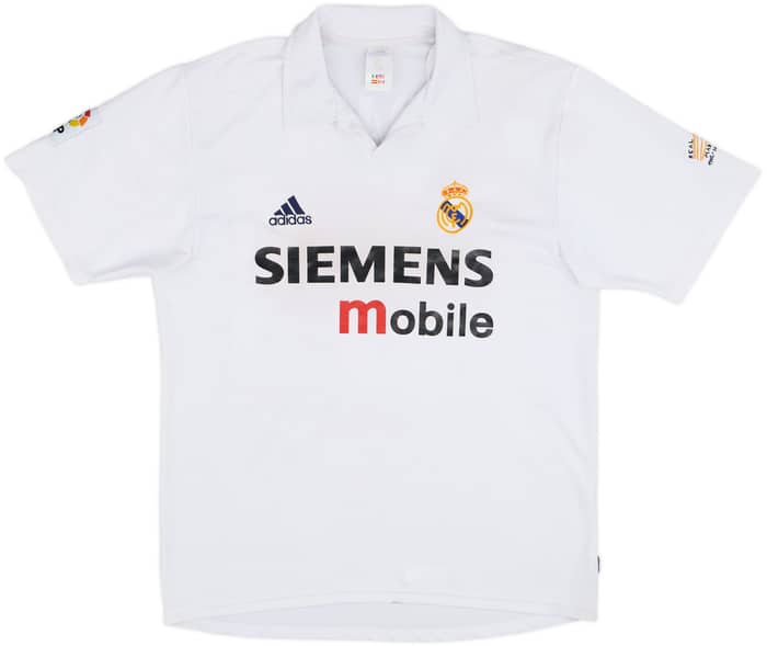2002-03 Real Madrid Centenary Home Shirt Zidane #5 - 6/10 - (M)