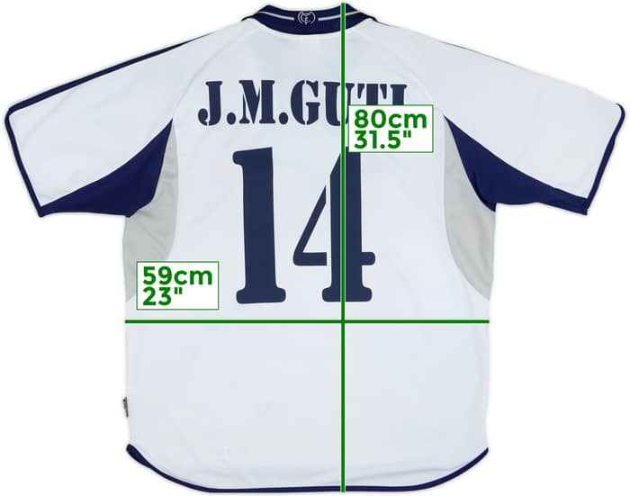 2000-01 Real Madrid Home Shirt J.M.Guti #14 - 6/10 - (L)