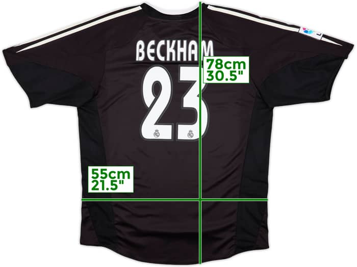 2004-05 Real Madrid Away Shirt Beckham #23 - 8/10 - (L)