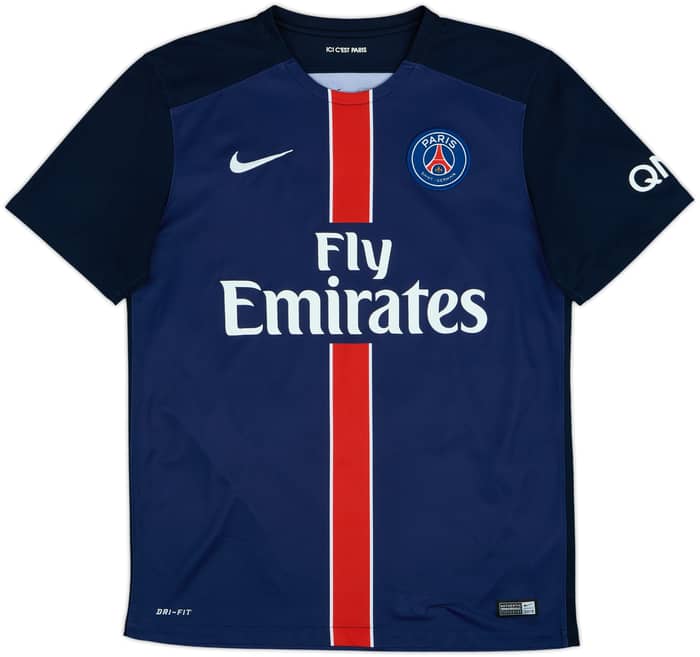 2015-16 Paris Saint-Germain Home Shirt Ibrahimovic #10 - 8/10 - (M)