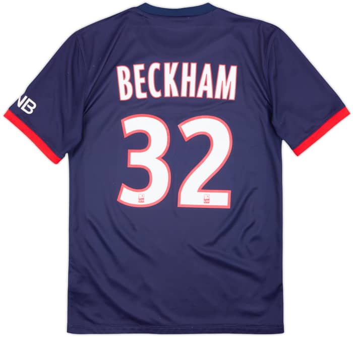 2013-14 Paris Saint-Germain Home Shirt Beckham #32 - 8/10 - (S)