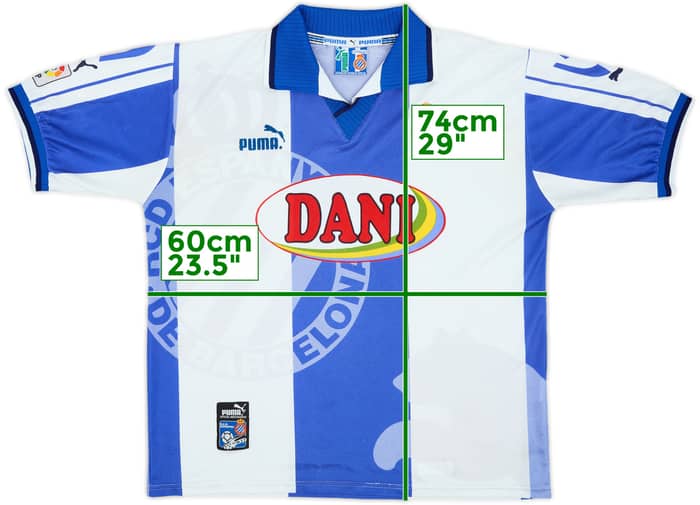 1997-98 Espanyol Home Shirt - 6/10 - (XL)