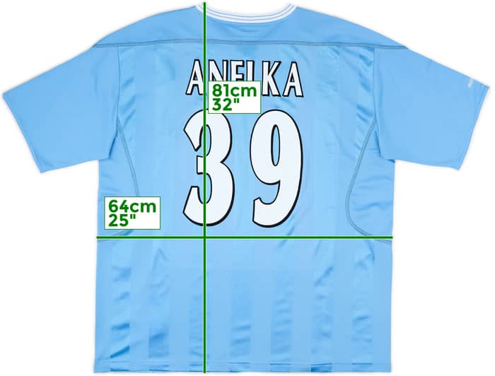 2003-04 Manchester City Home Shirt Anelka #39 - 9/10 - (XL)