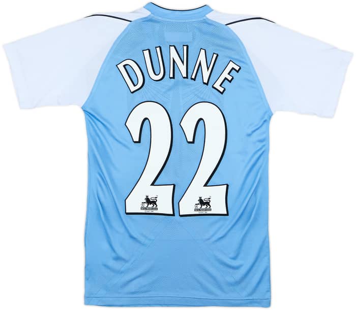 2006-07 Manchester City Home Shirt Dunne #22 - 7/10 - (XS)