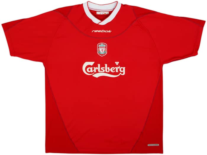 2002-04 Liverpool Home Shirt Gerrard #17 - 6/10 - (XL)