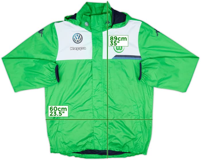 2014-15 Wolfsburg Kappa Hooded Rain Jacket - 8/10 - (L)