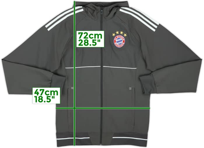 2017-18 Bayern Munich CL adidas Hooded Track Jacket - 10/10 - (S)