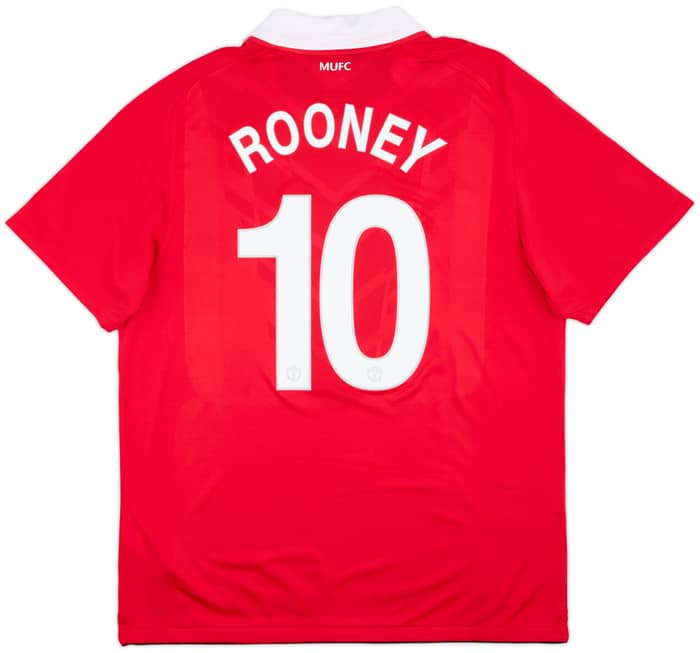 2010-11 Manchester United Home Shirt Rooney #10 - 5/10 - (XL)