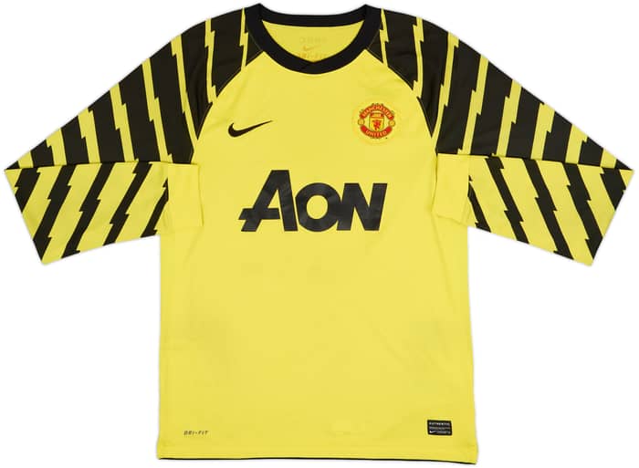 2010-11 Manchester United Yellow GK Shirt Van Der Sar #1 - 7/10 - (XL)