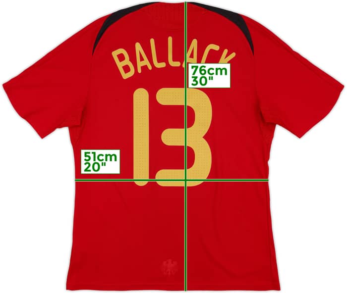 2008-09 Germany Away Shirt Ballack #13 - 9/10 - (M)