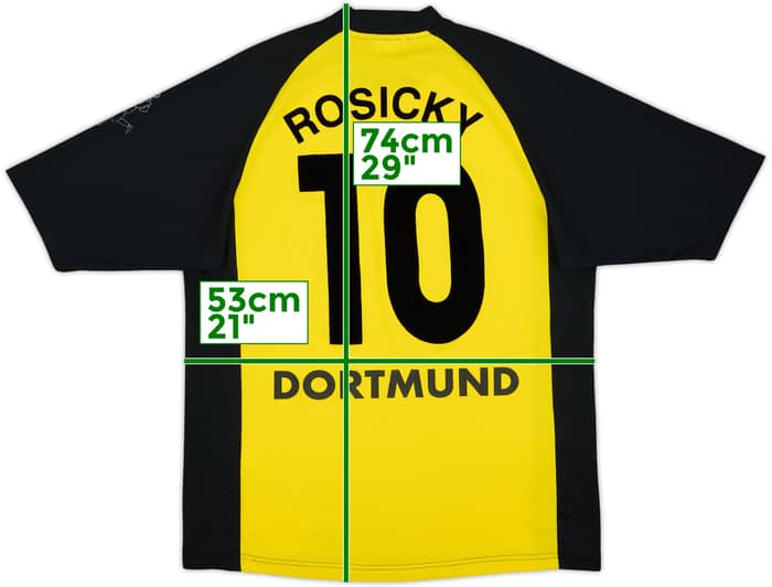 2001-02 Borussia Dortmund Home Shirt Rosicky #10 - 6/10 - (M)
