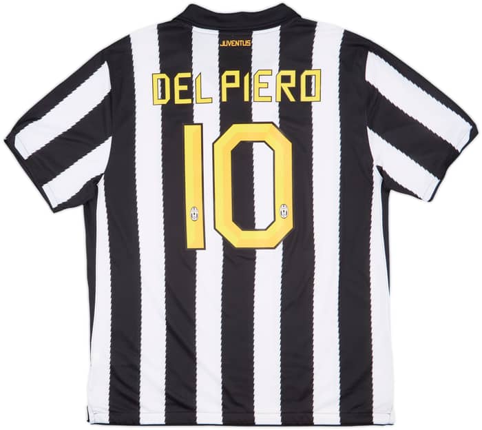 2010-11 Juventus Home Shirt Del Piero #10 - 9/10 - (XL)