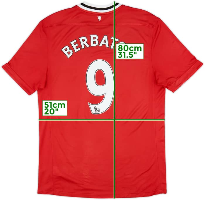 2011-12 Manchester United Home Shirt Berbatov #9 - 7/10 - (L)