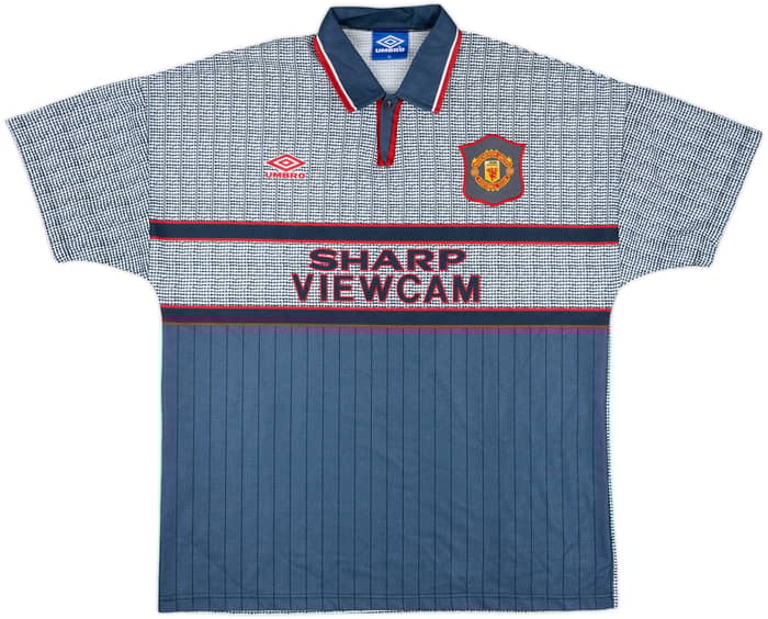 1995-96 Manchester United Away Shirt Cantona #7 - 9/10 - (XL)