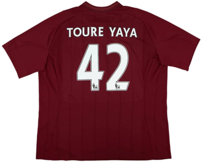 2012-13 Manchester City Away Shirt Toure Yaya #42 - 8/10 - (XXL)