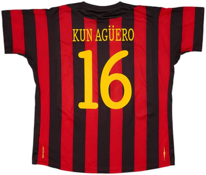 2011-12 Manchester City Away Shirt Kun Aguero #16 - 7/10 - (XL)