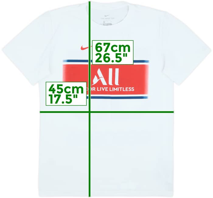 2021-22 Paris Saint-Germain Nike Messi #30 Tee - 7/10 - (S)