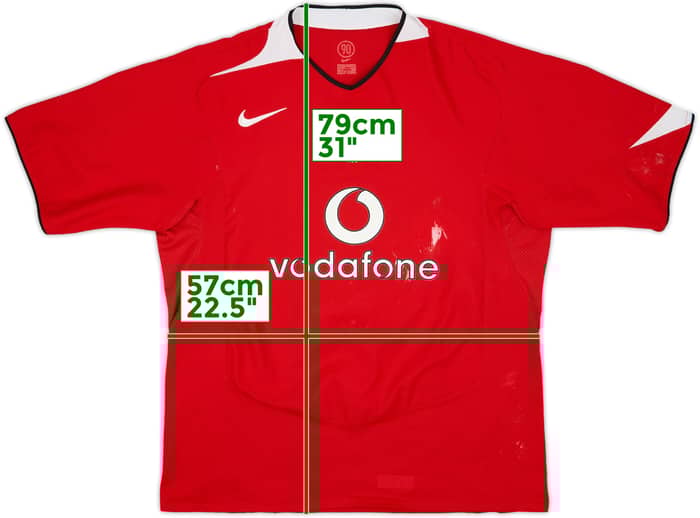 2004-06 Manchester United Home Shirt - 5/10 - (L)