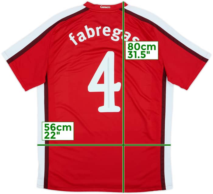 2008-10 Arsenal Home Shirt Fabregas #4 - 6/10 - (L)