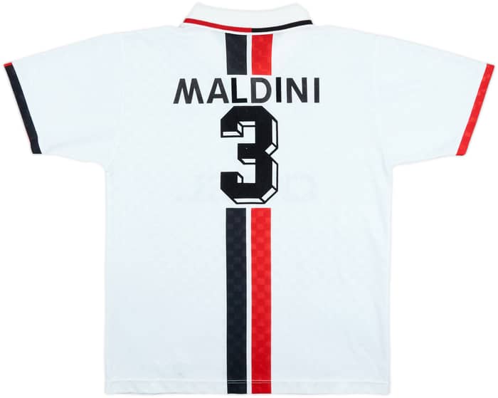 1996-97 AC Milan Away Shirt Maldini #3 - 8/10 - (XL)