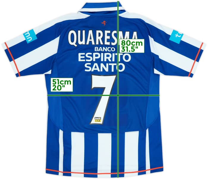 2007-08 Porto Home Shirt Quaresma #7 - 6/10 - (M)