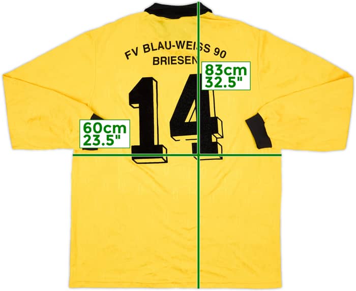 1990s Umbro Template L/S Shirt #14 - 8/10 - (XL)