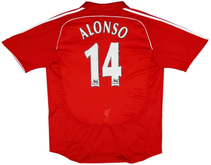 2006-08 Liverpool Home Shirt Alonso #14 - 5/10 - (XL)