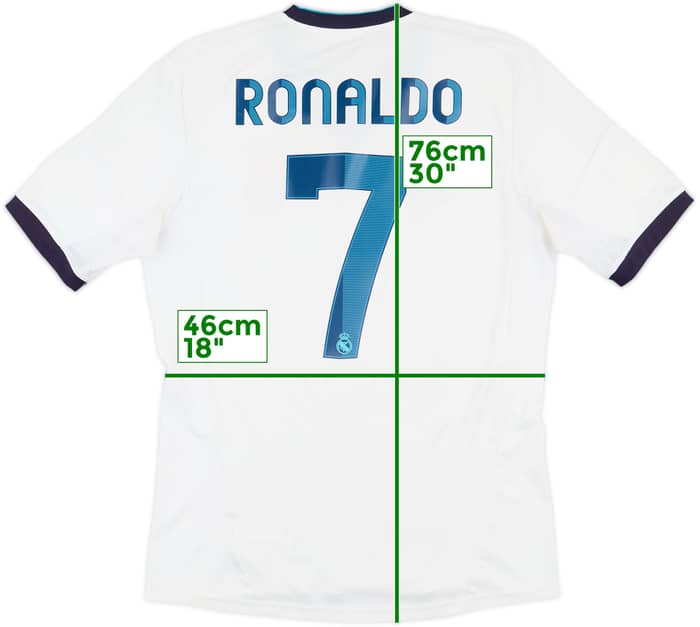 2012-13 Real Madrid Home Shirt Ronaldo #7 - 7/10 - (M)