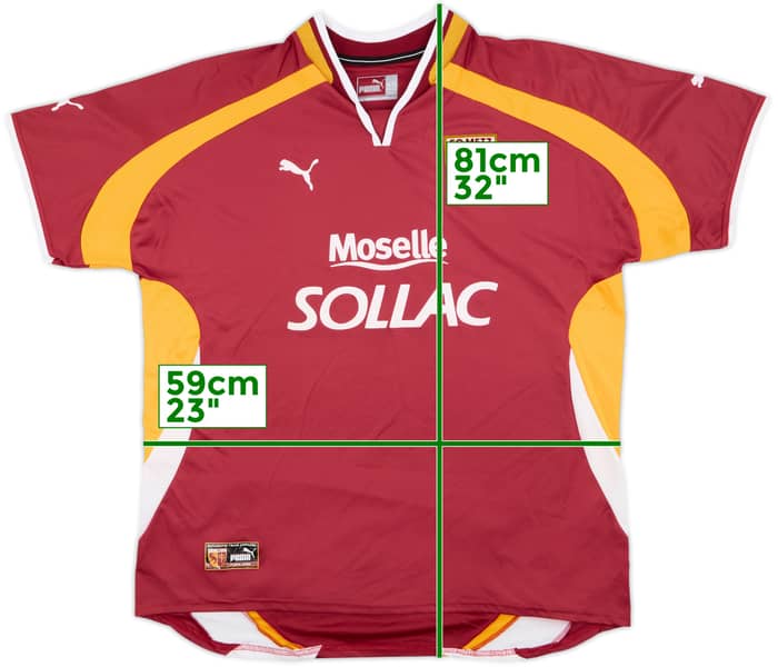2000-01 Metz Home Shirt - 8/10 - (XXL)