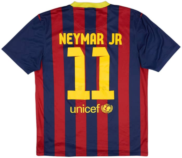 2013-14 Barcelona Basic Home Shirt Neymar Jr #11 - 5/10 - (M)