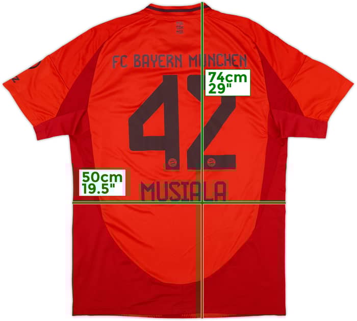 2024-25 Bayern Munich Home Shirt Musiala #42 - 7/10 - (L)