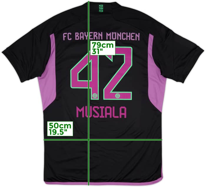 2023-24 Bayern Munich Away Shirt Musiala #42 - 9/10 - (L)