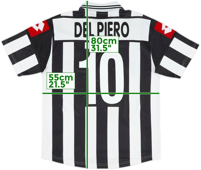 2001-02 Juventus Home Shirt Del Piero #10 - 7/10 - (M)