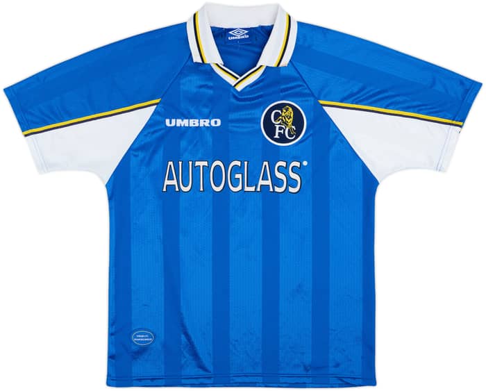1997-99 Chelsea Home Shirt Zola #25 - 7/10 - (L)