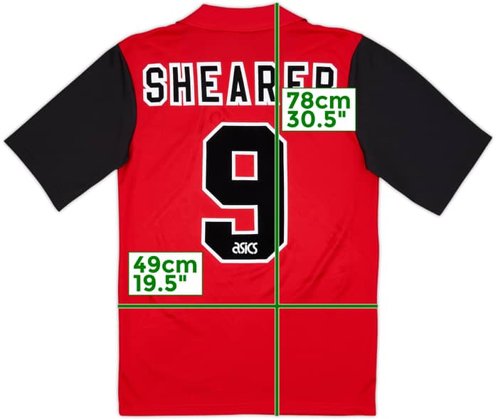 1995-96 Blackburn Away Shirt Shearer #9 - 10/10 - (S)