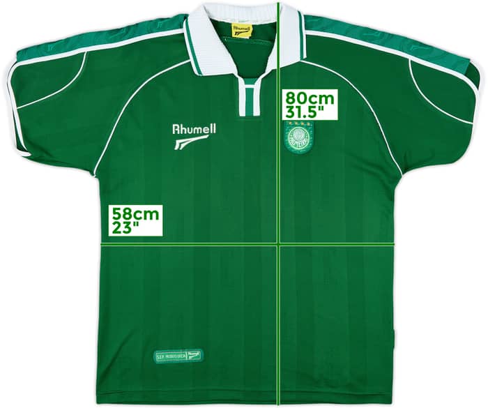 2000-01 Palmeiras Home Shirt #10 - 8/10 - (XL)