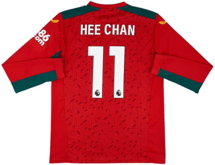2023-24 Wolves Away L/S Shirt Hee Chan #11 - 10/10 - (L)