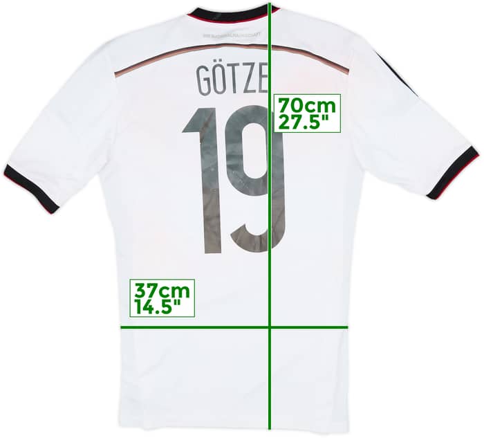 2014-15 Germany Home Shirt Gotze #19 - 5/10 - (S)