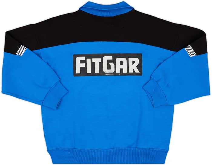 1991-92 Inter Milan Umbro 1/4 Zip Sweat Top - 6/10 - (M)