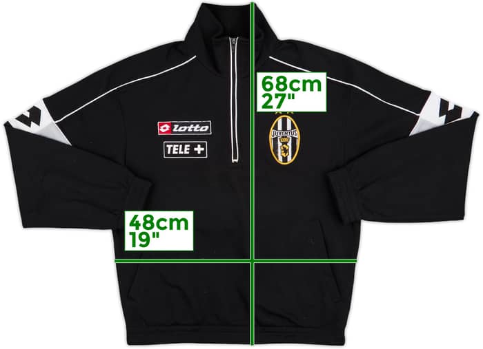 2000-01 Juventus Lotto 1/2 Zip Track Jacket - 7/10 - (S)