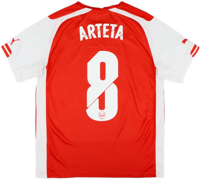 2014-15 Arsenal Home Shirt Arteta #8 - 8/10 - (M)