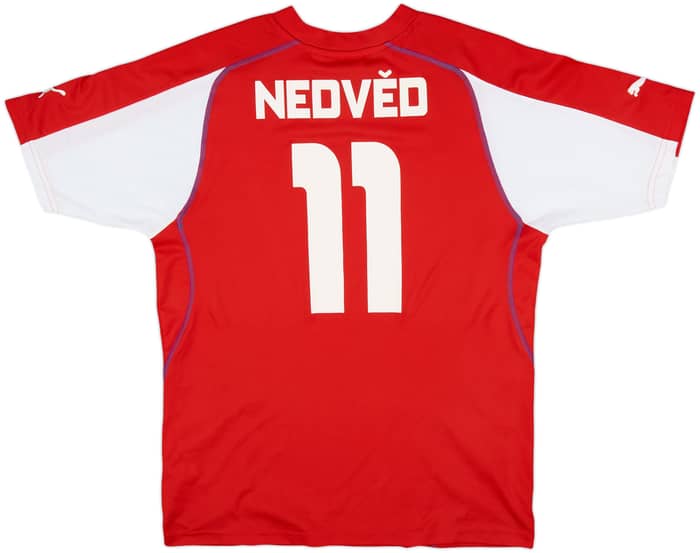 2003-04 Czech Republic Home Shirt Nedved #11 - 8/10 - (L)